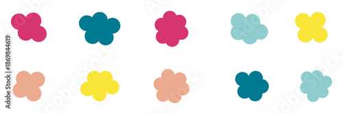 Random organic blob shapes. Black cube drops. Liquid organic amoeba silhouette blob in modern style. Various shapes of irregular blobs. organic blob shape irregular form abstract vector illustration.