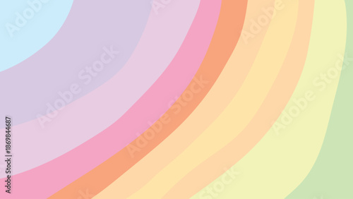 Vibrant multicolored rainbow gradient background with pastel colors and smooth curves with colorful and abstract and design and pattern and texture