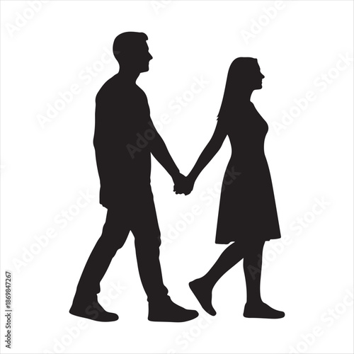 Valentine’s Day Love Symbols, Romantic Heart Design on White Background