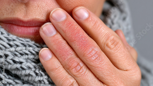 Close-up of an allergic rea...