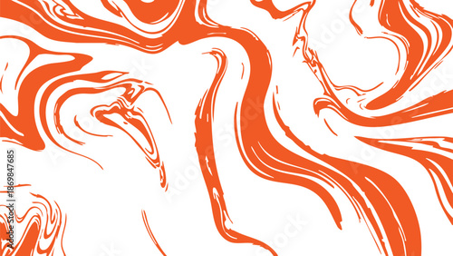 Abstract orange swirl texture: A vibrant abstract composition of fluid orange swirls and patterns. Dynamic and visually appealing, this image evokes a sense of movement and energy.