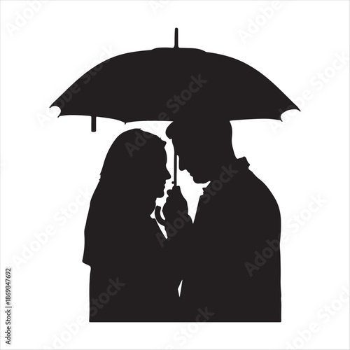 Valentine’s Day Love Symbols, Romantic Heart Design on White Background