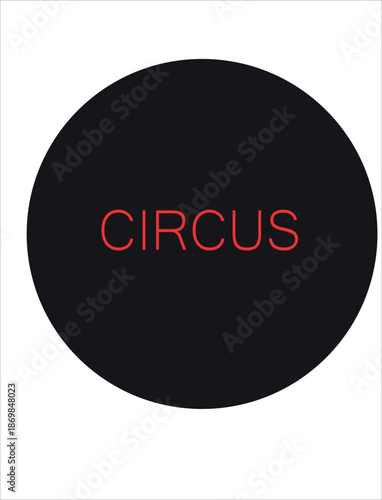 A bright, colorful circus-themed drawing
