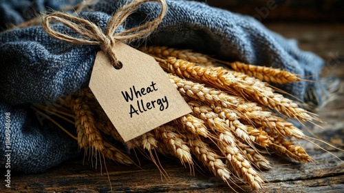 Paper tag "Wheat Allergy" t...