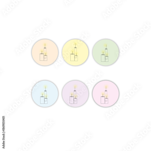 горит свеча пастель нежный