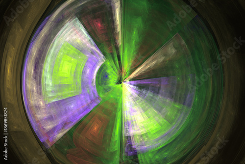 green grunge wall fractal background