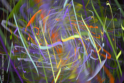 abstract chaotic background with 3d rendering