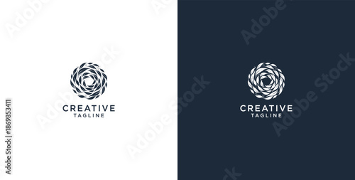 leaf growth icon logo design