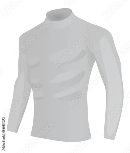 Long sleeve t shirt. vector illustration	
