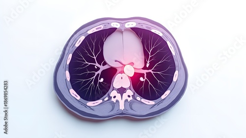 CT Scan Image Plate Isolated on White Background