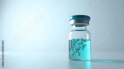 Genetic Sample Vial Isolated on White Background