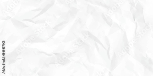 Paper texture Crumpled White. White paper wrinkled texture for background. Top view.