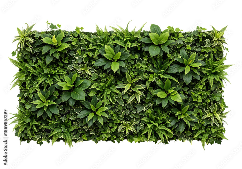 Obraz premium Lush green vertical garden