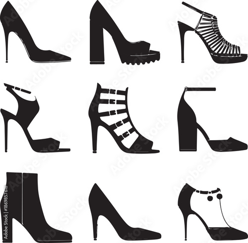 High Heel Shoe Silhouettes – Fashion Styles Collection