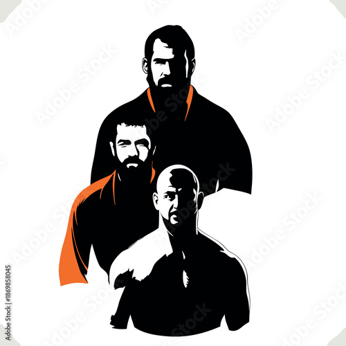 Vector illustration of a bodybuilder