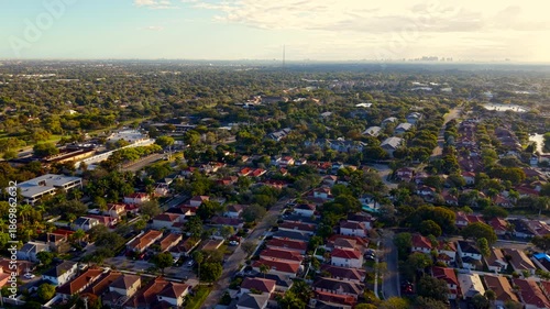 Sunrise over Plantation Florida 2026 aerial video