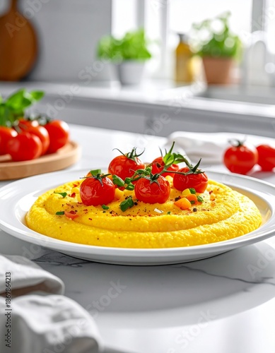 Wallpaper Mural Polenta mit Tomaten Torontodigital.ca