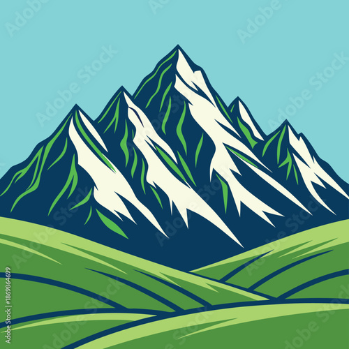 Mountain vector. 