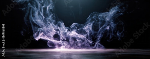 smoke rising from glowing surface