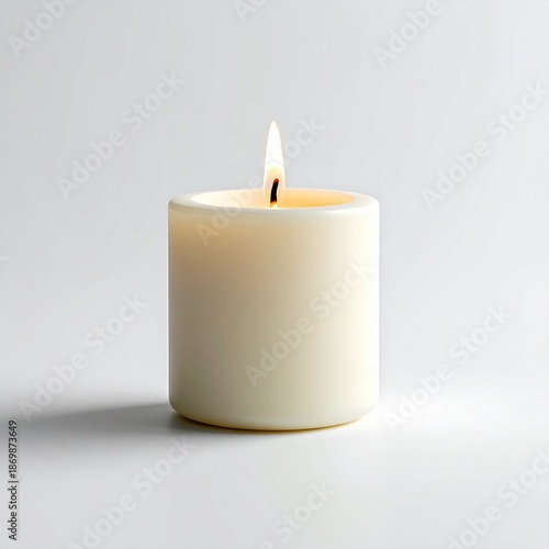 Wallpaper Mural White Candle Flame Torontodigital.ca