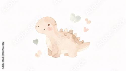 baby dino in love