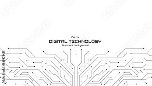 Abstract futuristic circuit board Illustration on a white background. Motherboard technology texture design. AI artificial intelligence. Communication and engineering concept. Vector illustration.