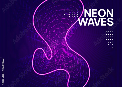 Discotheque Set. Music Electro Element. Dance Background. Violet Fest Flyer. Green Sound Event. Trance Cover. Soundwave Audio Invitation. Blue Discotheque Set