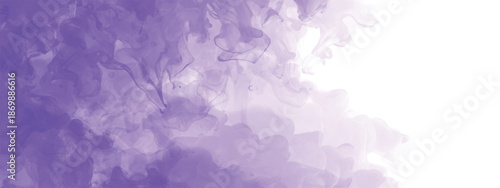 Calm and Dreamy Watercolor Wash Background with Smooth Abstract Paint Transitions