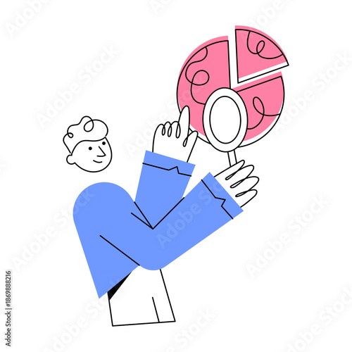 A doodle style illustration showing business analysis