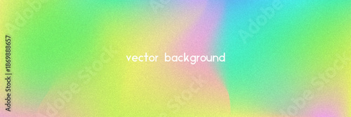 Noise Gradient Background. Abstract Grainy Bg In Pink, Purple And Blue Colors. Iridescent Hologram. Pearlescent Holographic Texture With Rainbow Foil. Fluorescent Light On Soft Paper Blend