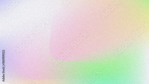 Noise Gradient Background. Abstract Grainy Bg In Pink, Purple And Blue Colors. Iridescent Hologram. Pearlescent Holographic Texture With Rainbow Foil. Old Movie Filter On Pastel Backdrop