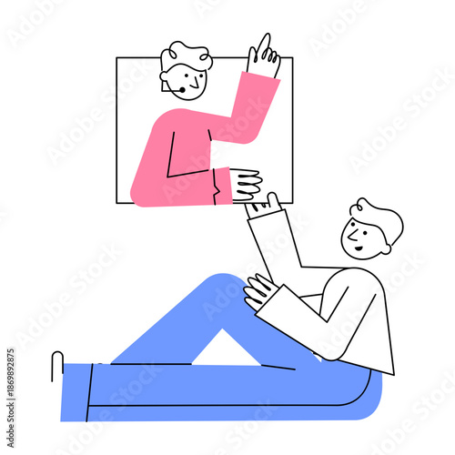 A sketchy style illustration representing career counseling