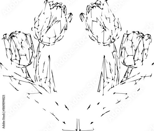 Elegant artichoke illustration for culinary design, restaurant menus, fresh produce marketing, and healthy eating promotions, originally vector graphics