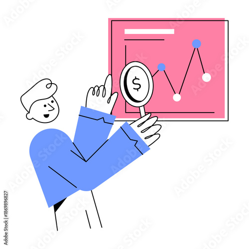 A sketchy style illustration representing financial oversight