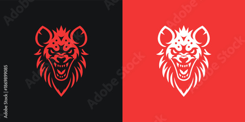 Hyena Head Mascot Logo Design