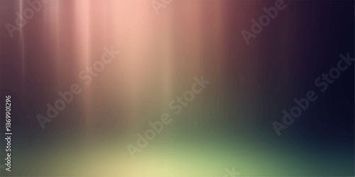 Abstract colorful gradient background with soft light beams and dark shadows