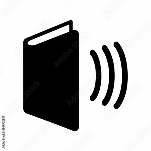 Audiobook icon symbolizing accessible literature through auditory learning, promoting inclusive education