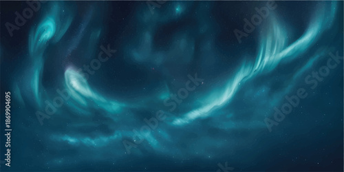 Blue abstract wave background for corporate website header, presentation template and digital design