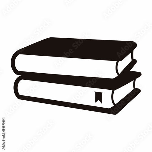 Stack of Two Books with Bookmark, Suggesting Learning and Knowledge Pursuit