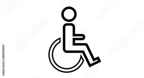 Black wheelchair symbol