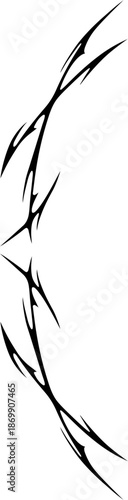 Modern tribal motif with geometric forms and symbolic elements, abstract decorative pattern. tatuaje tribal original