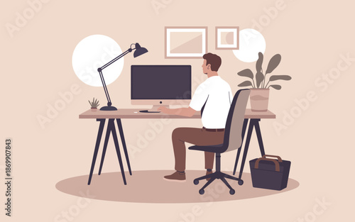 business woman working on laptop