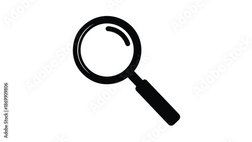 magnifying glass isolated on white