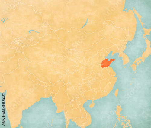 Map of China - Shandong