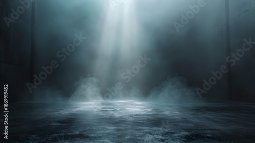 Stage Spotlight Smoke Dark Moody Atmosphere Cinematic Abstract Background