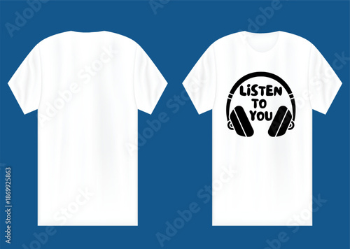 Clean vector t-shirt design with bold shapes and sharp lines, ideal for apparel printing, fashion branding, and modern clothing mockups.