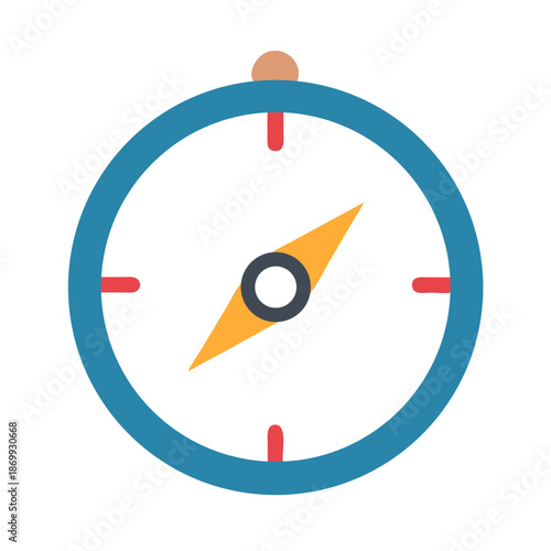 Minimalistic compass navigation tool, a graphical element on solid black backdrop.