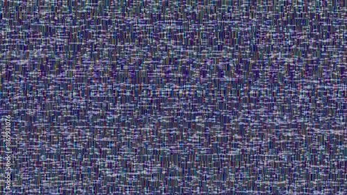 Glitch VHS Signal Noise Effect. Dynamic Interference and Color Flicker.