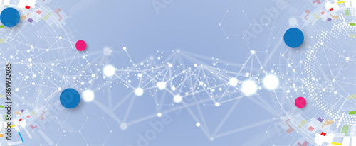 Cloud data technology background and network concept