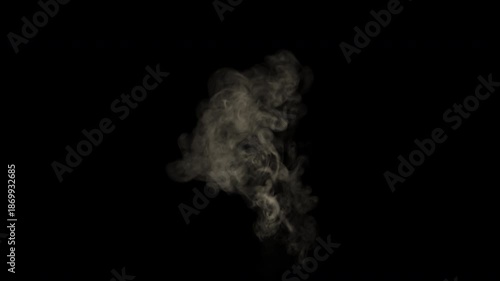 Spotlight Smoke with Flashing Light Transparent Overlay Alpha Chanel (4K).